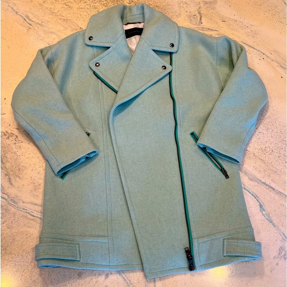 COPY - BANANA REPUBLIC WOOL ZIPPER COAT SIZE XL - Picture 1 of 7